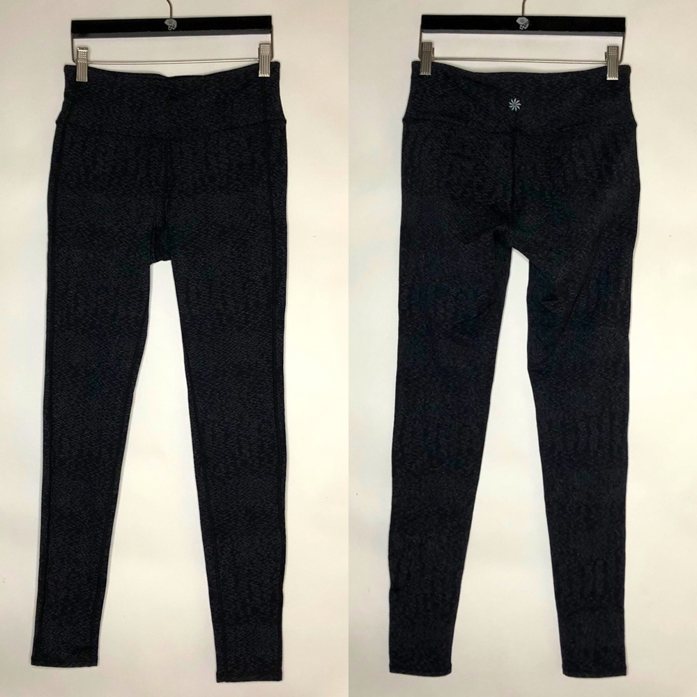 ATHLETA Heathered Black skinny leggings S